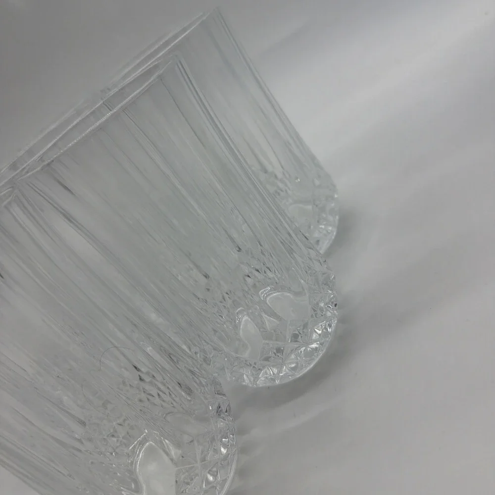 (8)‎ Vtg Cristal D'Arques Longchamp Crystal Iced Tea Glass Tumblers 5.25